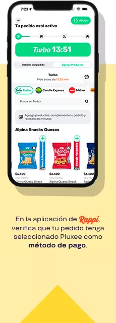 Paso 1 Pluxee Rappi - Pluxee Consumidores Colombia 