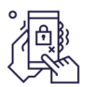 Icono con candado de seguridad